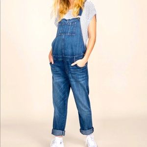 Current Elliott x HATCH maternity denim overalls